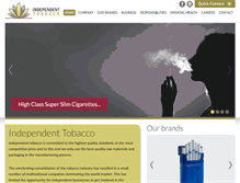 Tablet Screenshot of independenttobacco.com